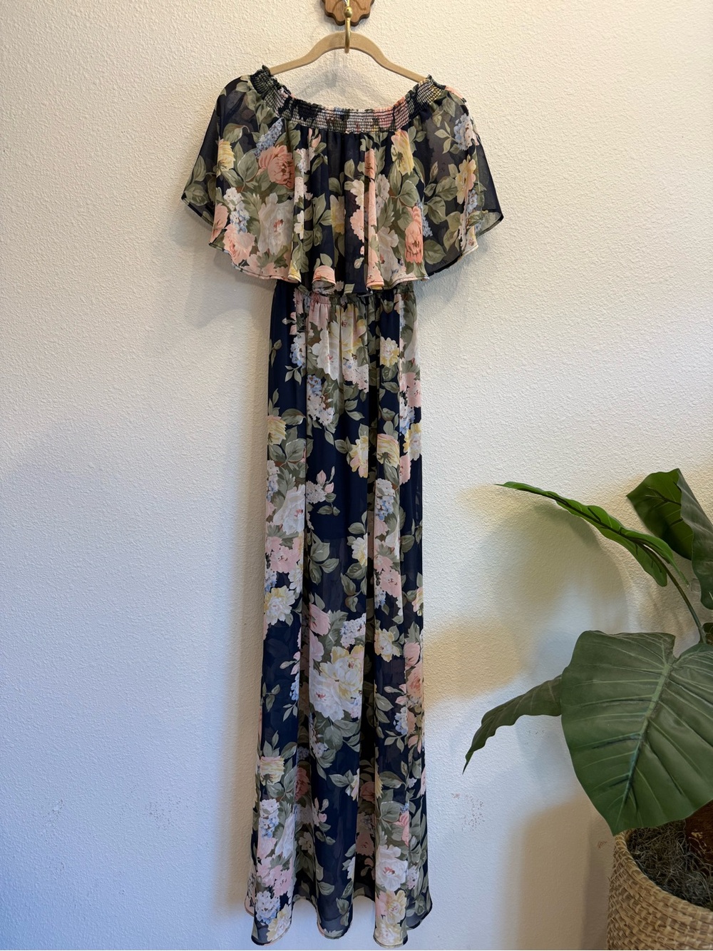 Show Me Your MuMu Navy Floral Dress